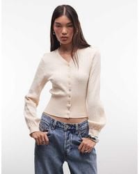 Monki - Cinched Cardigan - Lyst