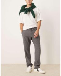 SELECTED - Robert Straight Fit Trouser With Elastic Waistband - Lyst