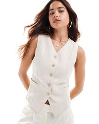 & Other Stories - – figurbetonte leinenweste - Lyst
