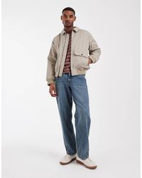Levi's - Cortland - bomber - beige - Lyst