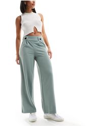 Jdy - High Waisted Wide Fit Tailored Trousers - Lyst
