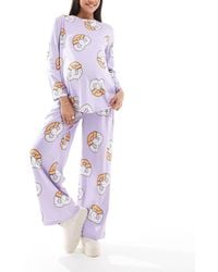 ASOS - Asos design maternity – pretzel – pyjama mit langärmligem oberteil und hose - Lyst