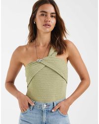 BRONZE SNAKE - Chantal One Shoulder Bodysuit - Lyst