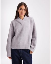 ASOS - Pull avec col v - Lyst