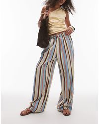 TOPSHOP - Linen Balloon Trouser - Lyst
