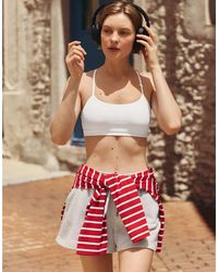 Oysho - Comfortlux Light Support Sports Bra With Crossover Straps - Lyst