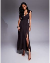 Forever New - Ruffle Shoulder Midaxi Dress - Lyst