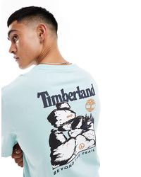 Timberland - T-shirt oversize con stampa grande di rocce sul retro - Lyst