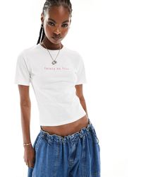 French Connection - Feisty As Fcuk Jersey T-shirt - Lyst