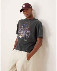 Abercrombie & Fitch - Camiseta Lavado De Manga Corta Con Estampado Gráfico De Estilo Wéstern De - Lyst