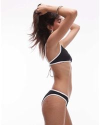 TOPSHOP - Ibiza High Leg Brief Bikini Bottoms - Lyst