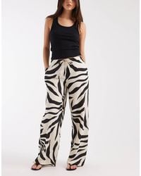 ONLY - Wide Leg Pull On Pants - Lyst
