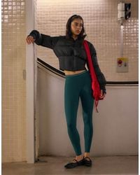 Stradivarius - Puffer Jacket With Corset Detail - Lyst