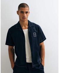Lacoste - Short Sleeve Button Through Logo Polo Shirt - Lyst