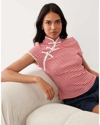 ASOS - Stand Up Collar Top - Lyst