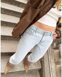 Bershka - Straight Fit Jeans - Lyst