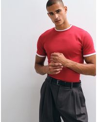 ASOS - Slim Fit T-shirt With Double Layer - Lyst