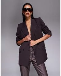 GOOD AMERICAN - Essential Suiting Oversized Double-breasted Blazer - Lyst