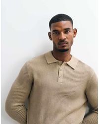 Jack & Jones - Fine Rib Polo Jumper - Lyst