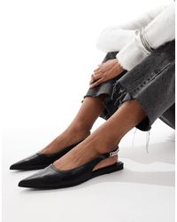 ASOS - Ballerines avec bride arrière à maillons - Lyst