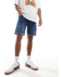 Jack & Jones - Denim Short Met Scheuren - Lyst