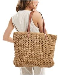 Accessorize - Large Beach Straw Tote Bag - Lyst