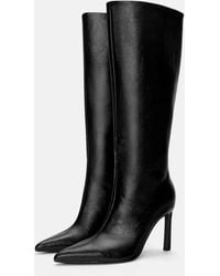 Pull&Bear - Stivali Neri Con Tacco Alto - Lyst