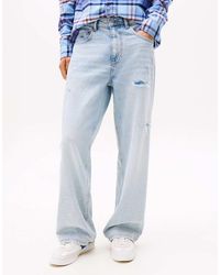 Tommy Hilfiger - Jamie Loose Straight Leg Ripped Jeans - Lyst