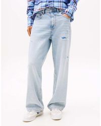 Tommy Hilfiger - Jamie Loose Straight Leg Ripped Jeans - Lyst