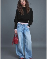 Stradivarius - Padded Shoulders Knit Jumper - Lyst