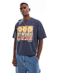 ASOS - Boxy Oversized T-Shirt With Floral Graphic - Lyst