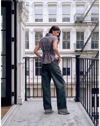 Lioness - Top Model Cuffed Hem Jeans - Lyst