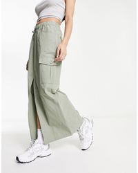 Miss Selfridge - Cargo Pocket Maxi Skirt - Lyst