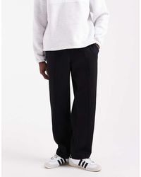 Jack & Jones - Joggingbroek Met Wijde Pijpen En Plat Gestikte Plooien - Lyst