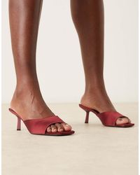 Raid - Rochi Kitten Heel Sandal Mules - Lyst