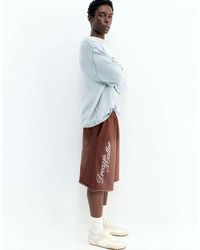 Pull&Bear - Graphic Skater Bermuda Sweatshorts - Lyst