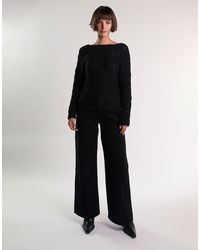 Glamorous - Boat Neck Long Sleeves Tops - Lyst