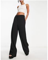 Vero Moda - Tailored Stand Alone Dad Trousers With Pleat Front - Lyst