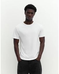 Pull&Bear - Slim-Fit Basic T-Shirt - Lyst