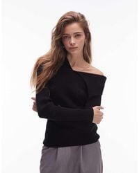 & Other Stories - Knitted Top With Asymmetric Off Shoulder Collar - Lyst