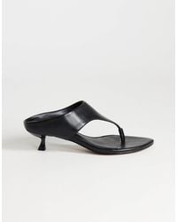 TOPSHOP - Nancy Toe Thong Mid Heel Sandals - Lyst