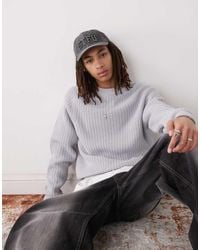 Collusion - Knitted Crew Neck Jumper - Lyst
