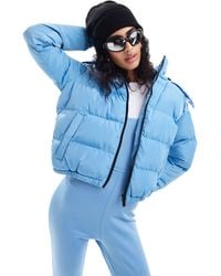 Threadbare - Ski Hooded Puffer Coat With Faux Fur Trim - Lyst