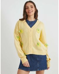 Skinnydip London - London 3D Lemons Knitted Cardigan - Lyst