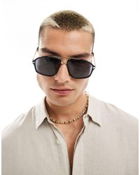 ASOS - Aviator Sunglasses With Chain Detail - Lyst