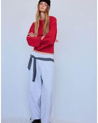 Stradivarius - Long Sleeve Fitted Waist T-shirt - Lyst