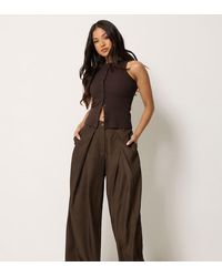 PixieGirl - Petite Pleated Wide Leg Trousers - Lyst