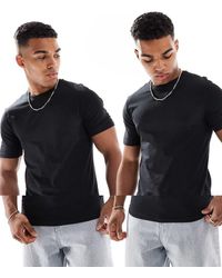 Only & Sons - Set Van 2 T-Shirts Met Ronde Hals - Lyst