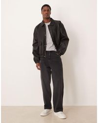 ASOS - Loose Straight Fit Jeans With Stud Detail - Lyst