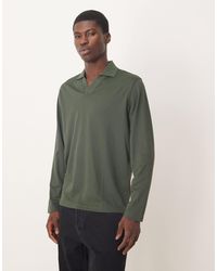 SELECTED - Polo With Split Neck - Lyst